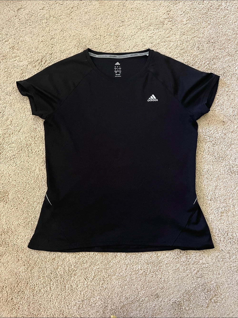 adidas Black Women's Short-Sleeve Performance Tee